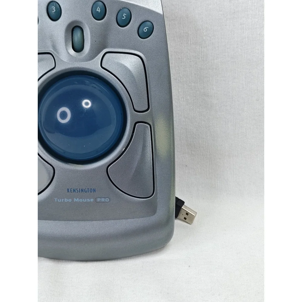 Vintage Kensington Turbo Mouse‎ Pro 64214 USB Trackpad Works Great Tested